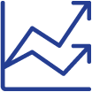 Icon: line graph trending upward
