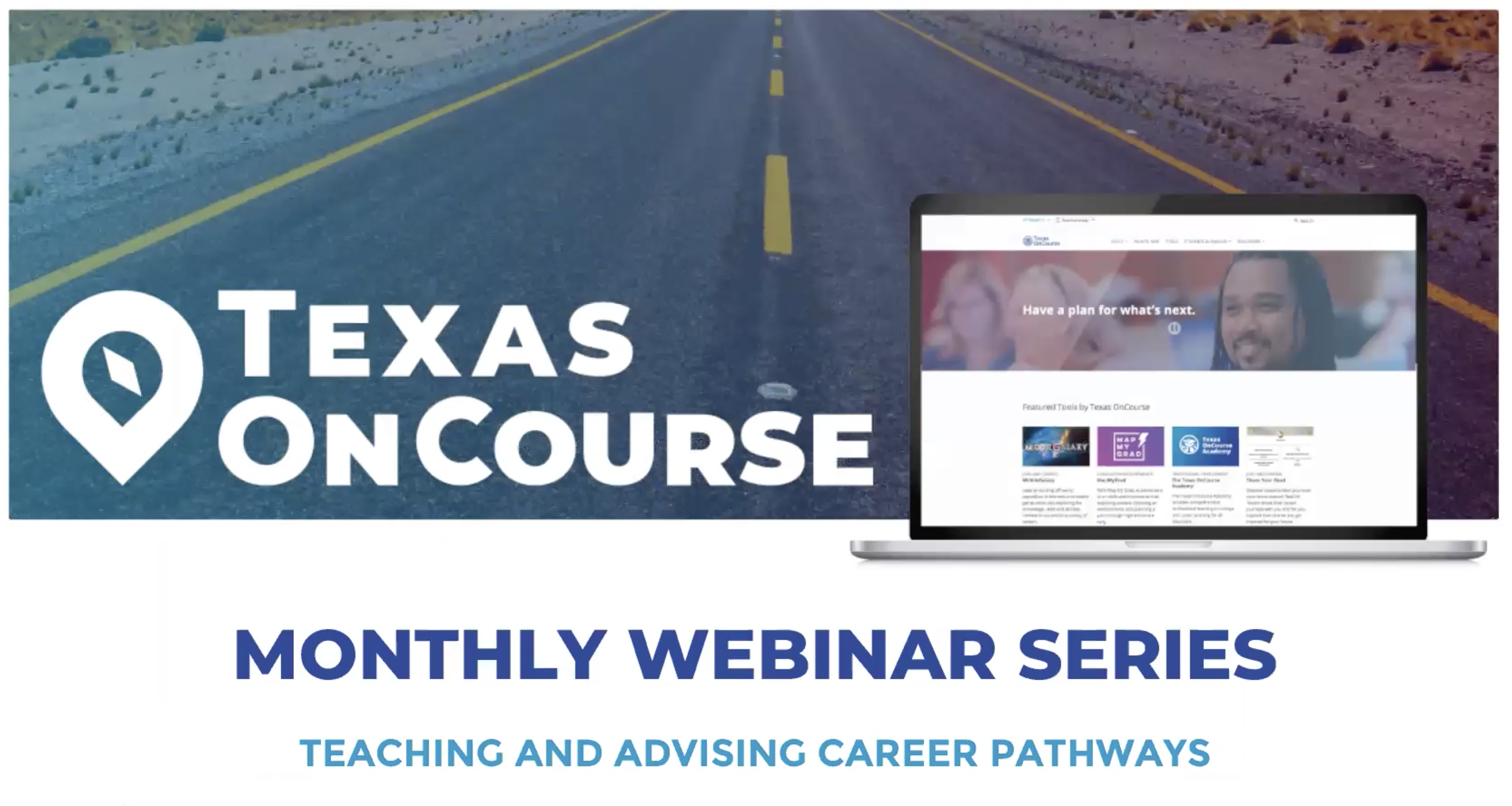Graphic reading Monthly Webinar Series